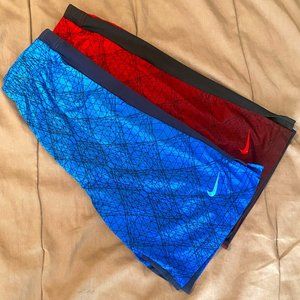 BOYS Nike Dri-Fit XL Basketball Shorts Blue and Red